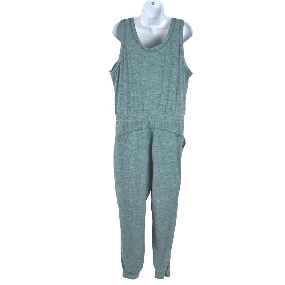 Duluth Armachillo Jogger Jumpsuit Womens Large Teal Sleeveless Stretch DR-1799 - Picture 6 of 11